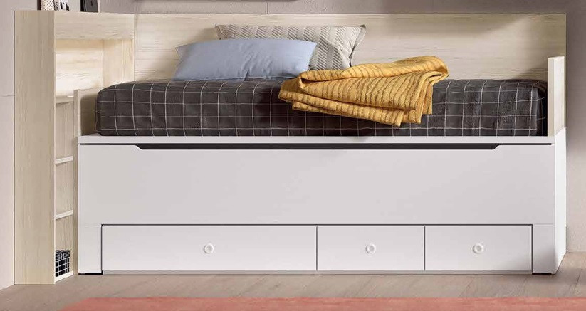 Cama con cajones compacto de 90x190 ambas camas (Disponible en más medidas) REF.48 1007 Juv Cama con cajones compacto de 90x190 ambas camas (Disponible en más medidas) REF.48 1007 Juv