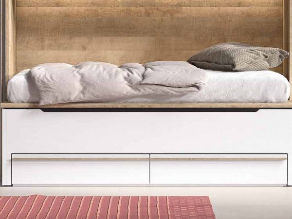 Cama con cajones compacto de 90x190 ambas camas (Disponible en más medidas) REF.43 1007 Juv