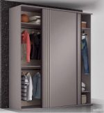 Dormitorio juvenil con cama compacto con cajones de 90x190 y Armario de Puertas Correderas REF.41 1007 Juv