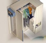 Dormitorio juvenil con cama nido de 90x190 y Armario de Rincón REF.54 1007 Juv