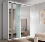 Armario de 2 puertas correderas con cristal Ref.04 1443 CT