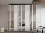 Armario de 3 puertas correderas con forma con cristal Ref.07 1443 CT