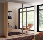 Armario de 2 puertas correderas con cristal Ref.10 1443 CT