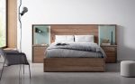 Dormitorio de matrimonio moderno con luces led y Canapé Ref.03 1443 CT