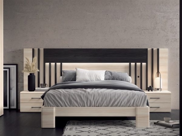 Dormitorio de matrimonio moderno con luces led Ref.04 1443 CT