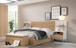 Dormitorio de matrimonio moderno con patas y con Canapé Ref.21 1443 CT