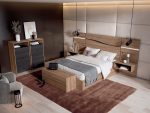 Dormitorio de matrimonio moderno con luces led y Canapé Ref.26 1443 CT