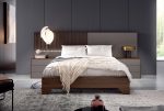 Dormitorio de matrimonio moderno con luces led con listones Ref.Len 02 2542