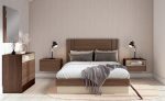 Dormitorio de matrimonio moderno con Listones con canapé Ref.Len 10 2542
