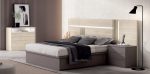 Dormitorio de matrimonio moderno con luces led y cama con cajones Ref.Bo 02b 2542