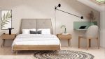 Dormitorio de matrimonio moderno Tapizado con patas Ref.Tin 30 2542