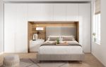 Dormitorio de matrimonio con Puente Tapizado Ref.Tin 10 2542