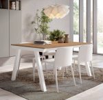 Mesa de Comedor Extensible de 160x90 con patas metálicas Ref.3452 2541