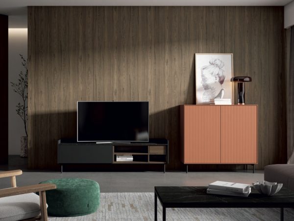 Mueble de Salón Moderno con patas metálicas Ref.01 2541 Ind