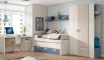 Dormitorio juvenil con Cama con cajones REF.12 1443b