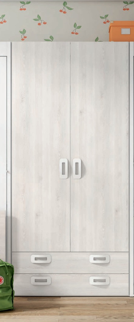 Armario 2 puertas batientes con 2 cajones Ref.30 1443b Armario 2 puertas batientes con 2 cajones Ref.30 1443b
