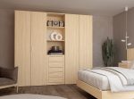 Armario de 4 puertas batientes con cajones Ref.59 399 J