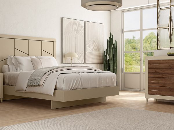 Dormitorio de matrimonio moderno con patas Ref.27 399 J