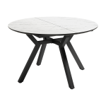 Mesa de Comedor Redonda extensible de 100x100 o 120x120 Ref.Canta-B 399
