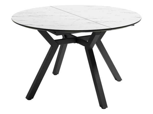 Mesa de Comedor Redonda extensible de 100x100 o 120x120 Ref.Canta-B 399