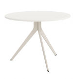 Mesa de Cocina Redonda fija de 100 cm o 120 cm de diámetro con patas metálicas Ref.Ort 399