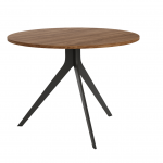 Mesa de Cocina Redonda fija de 100 cm o 120 cm de diámetro con patas metálicas Ref.Ort 399