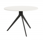 Mesa de Cocina Redonda fija de 100 cm o 120 cm de diámetro con patas metálicas Ref.Ort 399