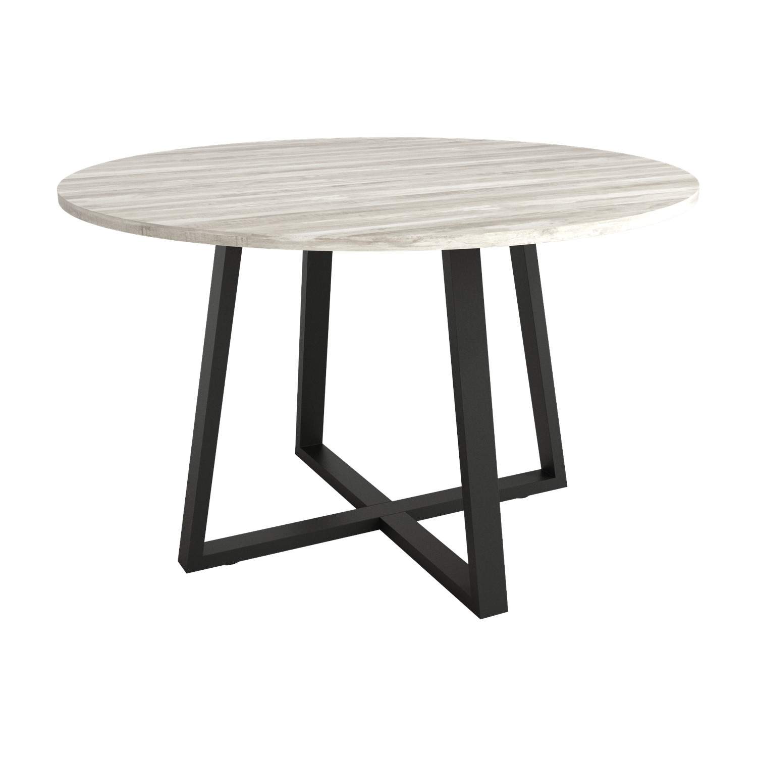 Mesa de Cocina Redonda fija de 100 cm o 120 cm de diámetro con patas metálicas Ref.Luga 399 Mesa de Cocina Redonda fija de 100 cm o 120 cm de diámetro con patas metálicas Ref.Luga 399