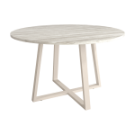 Mesa de Cocina Redonda fija de 100 cm o 120 cm de diámetro con patas metálicas Ref.Luga 399