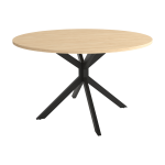 Mesa de Cocina Redonda fija de 100 cm o 120 cm de diámetro con patas metálicas Ref.Wac 399
