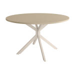 Mesa de Cocina Redonda fija de 100 cm o 120 cm de diámetro con patas metálicas Ref.Wac 399