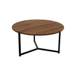 Mesa de centro fija con estructura metálica de 80 cm de diámetro Ref.Paci-A 399
