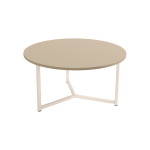 Mesa de centro fija con estructura metálica de 80 cm de diámetro Ref.Paci-A 399