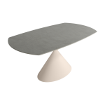 Mesa con tapa Porcelánica rectangular extensible de 160x90 Ref.Ri 399