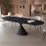 Mesa con tapa Porcelánica rectangular extensible de 160x90 Ref.Ri 399