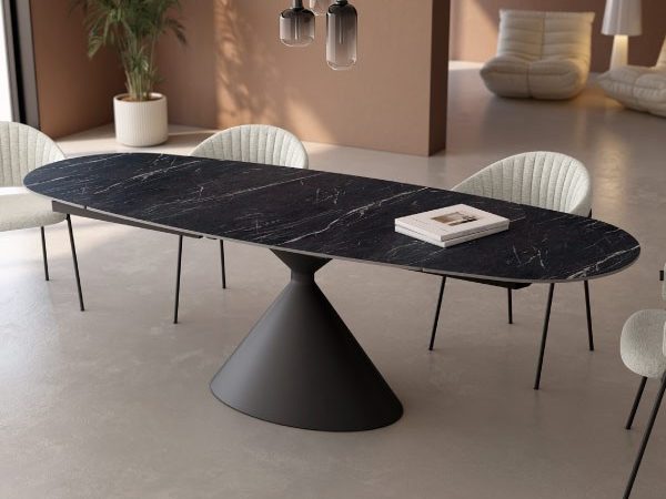 Mesa con tapa Porcelánica rectangular extensible de 160x90 Ref.Ri 399