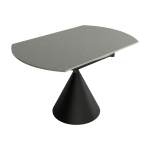 Mesa con tapa Porcelánica Ovalada extensible de 120x80 Ref.Loi 399