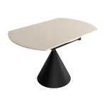 Mesa con tapa Porcelánica Ovalada extensible de 120x80 Ref.Loi 399