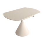 Mesa con tapa Porcelánica Ovalada extensible de 120x80 Ref.Loi 399