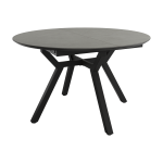 Mesa de Comedor con tapa Porcelánica Redonda extensible de 100x100 o 120x120 Ref.Ro 399