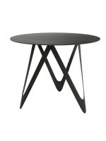 Mesa de Cocina con tapa Porcelánica Redonda fija de 80 cm o 100 cm de diámetro con patas metálicas Ref.Ma 399