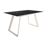 Mesa con tapa Porcelánica rectangular extensible de 140x90 o 160x90 Ref.Sen 399
