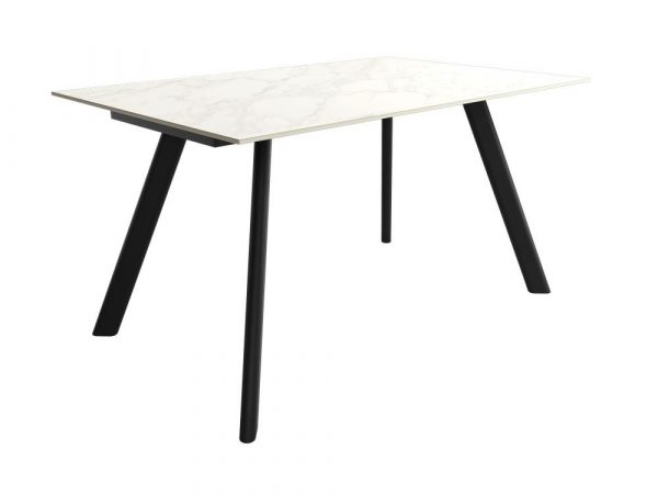 Mesa de Comedor con tapa Porcelánica rectangular fija de 160x90 o 180x90 Ref.Oma 399