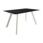 Mesa de Comedor con tapa Porcelánica rectangular fija de 160x90 o 180x90 Ref.Oma 399