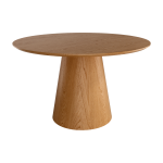 Mesa de Comedor de madera de Roble Redonda Fija de 120 cm de diámetro Ref.Nam-A 399