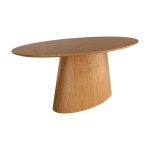 Mesa de Comedor de madera de Roble Ovalada Fija de 180x100 o 220x100 Ref.Nam-B 399