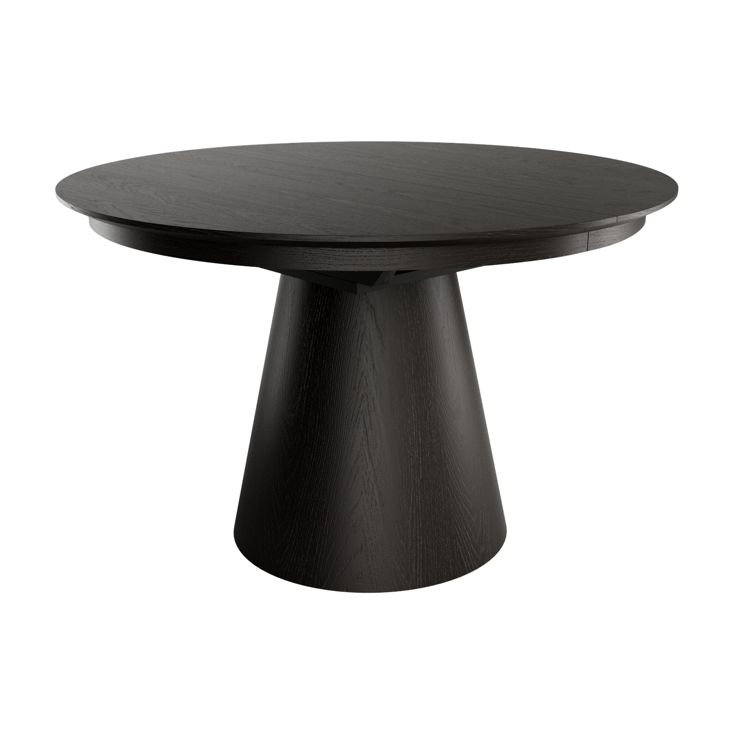 Mesa de Comedor de madera de Roble Redonda Extensible de 120 cm de diámetro Ref.Nam-C 399 Mesa de Comedor de madera de Roble Redonda Extensible de 120 cm de diámetro Ref.Nam-C 399