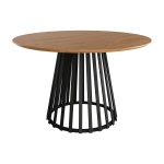 Mesa de Comedor Redonda Fija de Roble natural de 120 cm de diámetro Ref.Saha-A 399