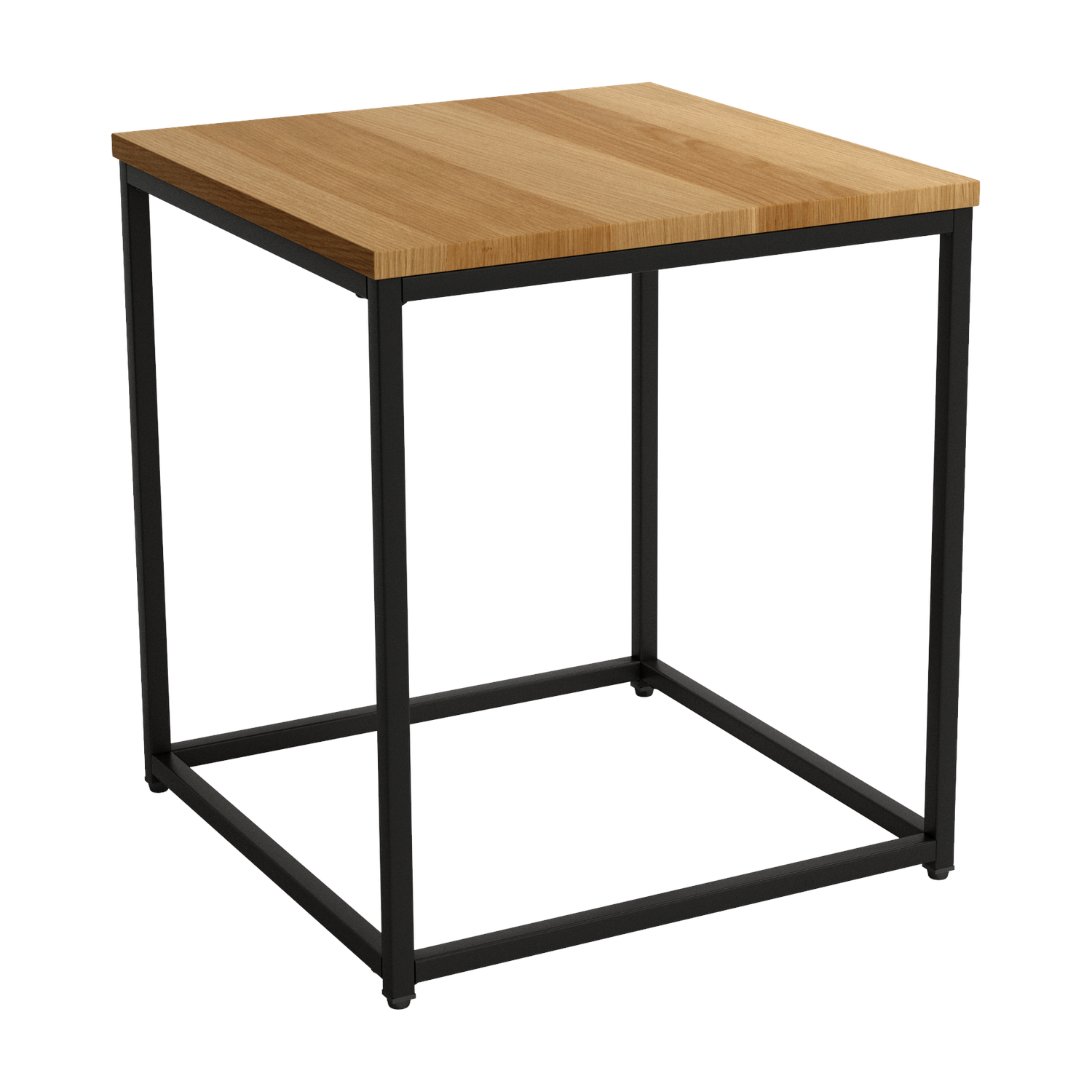 Mesa Auxiliar de rincón de madera de Roble con estructura metálica Ref.Aus-B 399 Mesa Auxiliar de rincón de madera de Roble con estructura metálica Ref.Aus-B 399