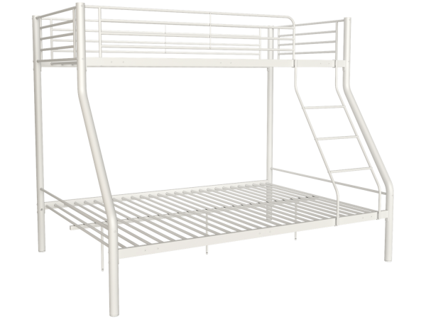 Litera fija metálica de estilo industrial para colchón 135x190 inferior Ref.Bil 399